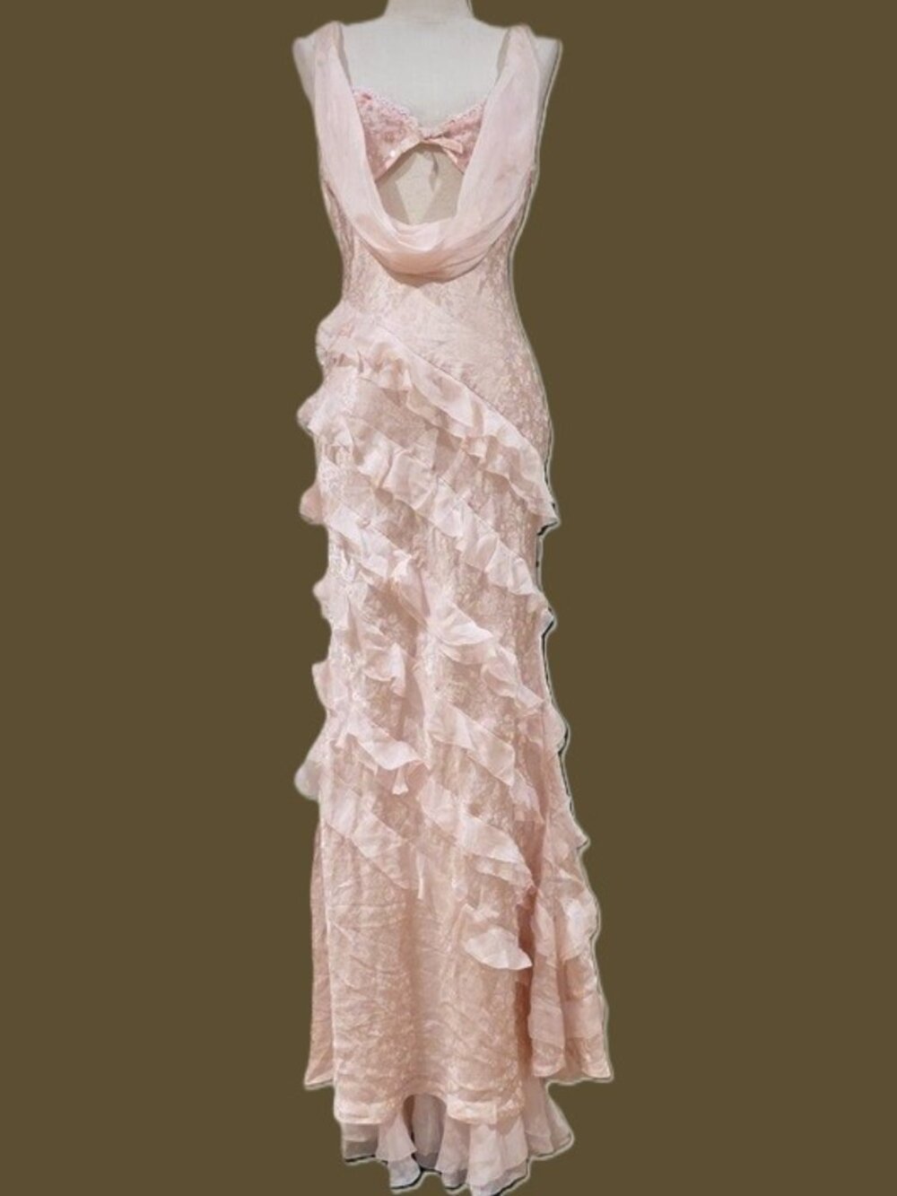 NEW $729 FOR LOVE AND LEMONS FLORENCE GOWN DRESS IN PINK SIZE S - Picture 4 of 10